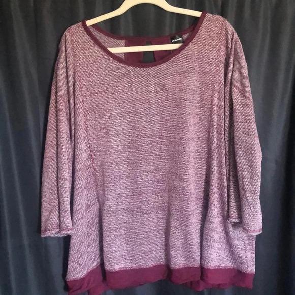 Dress Barn Sunday Maroon Top - Picture 1 of 5